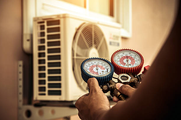 Professional Ductwork Repair technician working in Lodi, NY